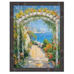 Slim Dark Bamboo Wood Picture Frame 15x15 frame