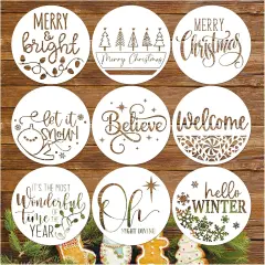 Christmas Stencils(9 12inch christmas)