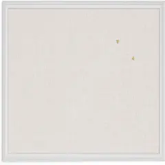 Linen Covered Corkboard with White Wood Frame(White)