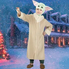 Grogu Toddler Costume Star Wars Mandalorian Robe Headpiece