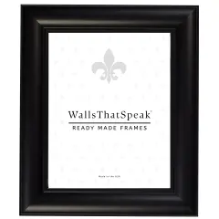 Vintage Revival 1.75", Satin Black Picture Frame by wallsthatspeak