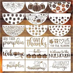 18 Pieces Fall Stencils