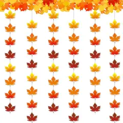 2 Pcs 9.8 ft Fall Maple Leaf Garland