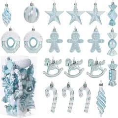 LANGXUN 20pcs Maca Blue Christmas