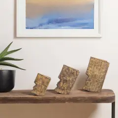 Wooden Face Decor Object - Large