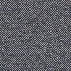 Greek Key Navy - Blue Abstract & Geometric,Greek Key Upholstery Fabric 54 Inches"