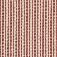 Ticking Crimson - Red & Burgundy Small Scale,Stripe Upholstery Fabric 54 Inches"