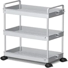 3 Tier Slim Rolling Storage Cart