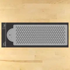 Honeycomb Cake Stencil Side | C773 by Designer Stencils | Cake Decorating Tools |