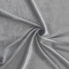 1 Yard Luxury Gray Crushed Velvet Fabric 58/60"Wide, 100% Polyester Panne Velour for Apparel & Costumes