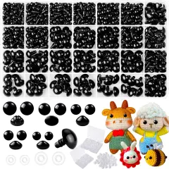 1000 Pcs Safety Eyes and Noses for Crochet