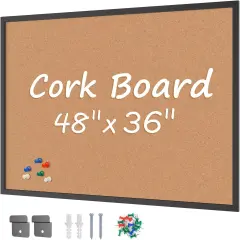 Cork Board Bulletin Board 36 x 48
