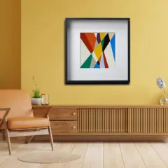 Black Frame with Mount, 19&frac34;x19&frac34;" &ndash; Deep Frame, No-Nail Hanging, Gallery Ready!