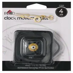 Plaid Clock Movement Kit-4pcs