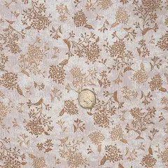 1 Yard 50/52" Taupe 100% Rayon Crinkle Fabric Lightweight 125 GSM Textured Crepon
