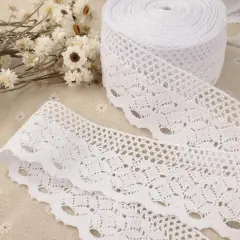 White Lace Ribbon Crochet Sewing Lace for Crafts