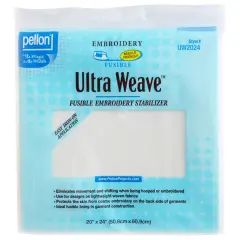 Pellon Ultra Weave Fusible Embroidery Stabilizer-White 20"X24"