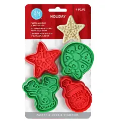 Holiday Pastry & Cookie Cutter Set /4