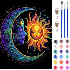 Moon Paint by Numbers Kit - 16x20 Inch (No Frame)