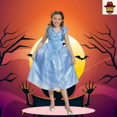 Cinderella Tween Costume Medium Disney Princess Dress with Butterflies