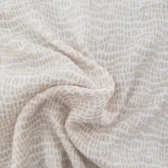 1 Yard Rayon Crinkle Beige Woven Fabric, 50/52&Prime; Wide 100% Rayon