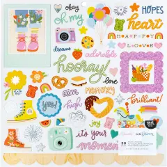 Shimelle Live The Dream Foam Stickers-12"X12"