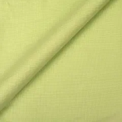 1 Yard Stretch Cotton Poplin Gingham Check Green White Fabric for Shirts Blouses Uniforms 44/45 Inches Width