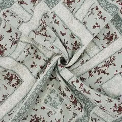 1 Yard Reseda Green Lightweight Rayon Crinkle Fabric For Dresses Blouses Skirts Width 50/52"