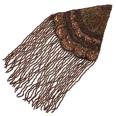 Triangle WithFringe Applique/Patch Bronze