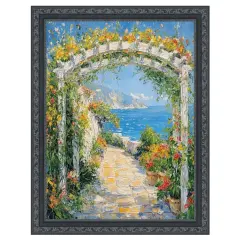 Beaded Black Scoop Picture Frame 18x24 frame