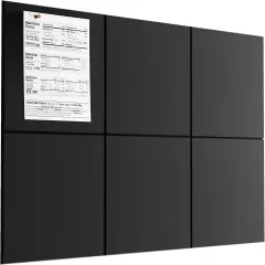 Black Bulletin Board, 6 Pack