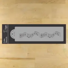 12-Inch Musical Notes Cake Stencil Border | C128T by Designer Stencils | Stencils for Royal Icing, Airbrush, Dusting Powder |