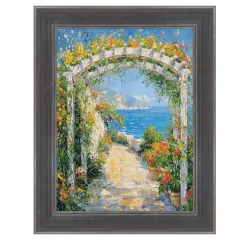 Silver Gunmetal Pewter Scoop Picture Frame 27x40 frame