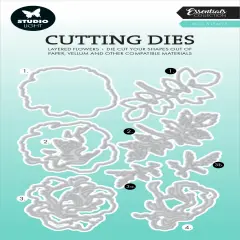 Studio Light Essentials Layered Cutting Die-Nr. 810, Rose & Leaves