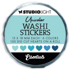 Studio Light Essentials Washi Die-Cut Stickers-Nr. 20, Blues