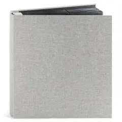 4x6 Photo Album with 1000 Pockets, Extra Large Capacity, Linen Cover, Picture Albums Holds 1000 Horizontal and Vertical Photos (Gray Exterior, Black Interior, 14x13x3 in) Grey