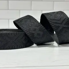 Black Diamond Debossed Polyester Webbing
