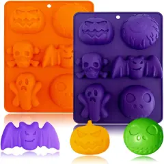 2 Pack Halloween Silicone Molds