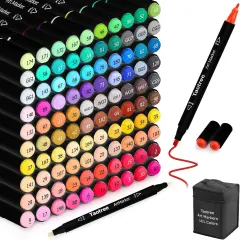 101 Colors Dual Tips Art Markers Pens Set