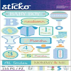 Sticko Baby Boy Flip Pack Stickers