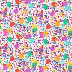 Mook Fabrics Party Time Cotton Fabric [45in. Wide] - By The Yard Confetti White