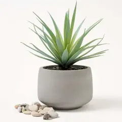 Farmhouse Artificial Plant | Fake Plant | Artificial Succulent in Pot | Fake Succulent | Faux Plant Indoor | Faux Succulent in Pot for Desk Decor