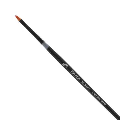 Creative Mark Beste Golden Taklon Filbert, #6 Artist Paint Brush, Professional Watercolor Brushes, For Acrylic Painting, Short Handle, Sharp Edges, Hand-Tied & Shaped