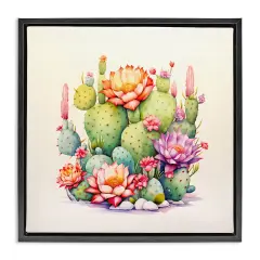 Stupell Industries Desert Spring Blooms Framed Floater Canvas Wall Art Design by Andrea Haase