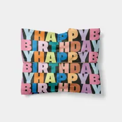 Colorful Letters "Happy Birthday" Gift Wrap