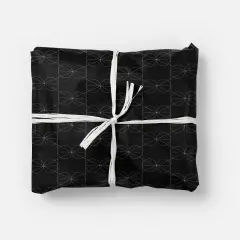 Black Geowire Gift Wrap