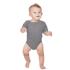 Bella + Canvas&reg; Infant Triblend Short Sleeve One Piece - 134B Grey Triblend