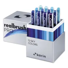 Karin Realbrush Pro Markers - Sky Colors, Set of 12