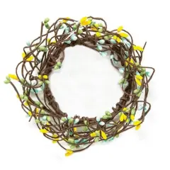 Handcrafted Rustic Pip Berry Ring For Home Decor And Seasonal Displays Spring Mix