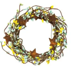 Pip Berry Ring With Star, 4" Spring Mix